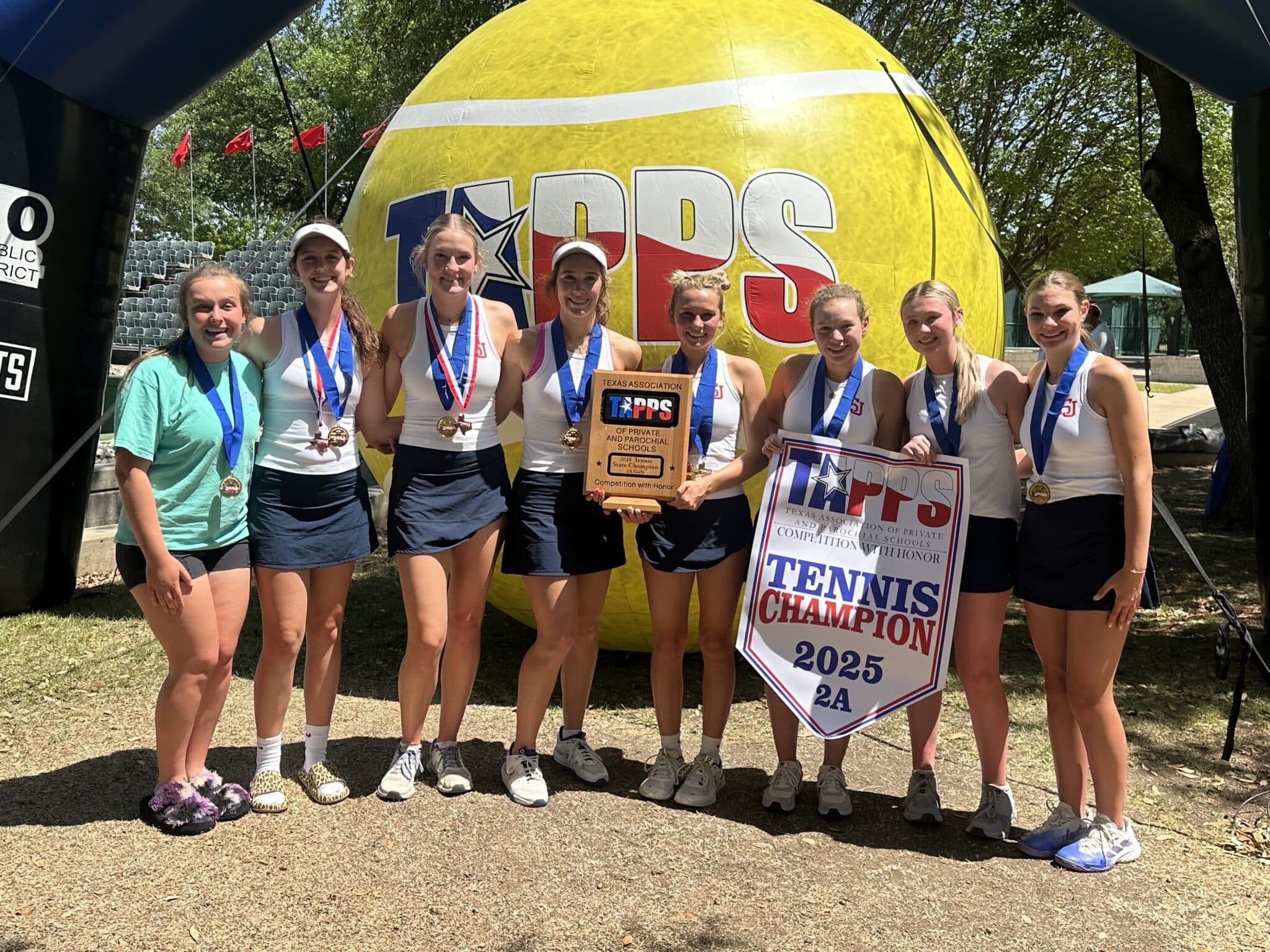 IMG_2667 | Press Pass Sports San Jacinto Christian Academy girls’ tennis team three-peats as TAPPS state champions