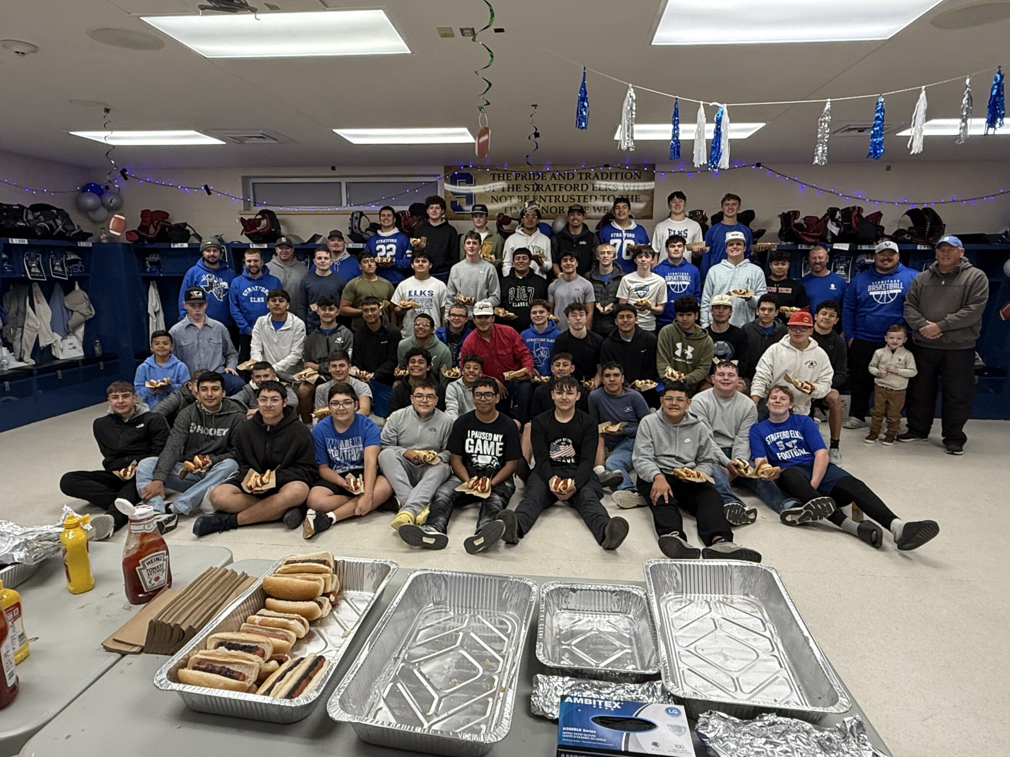 The Stratford Elks football team carries on hot dog Thanksgiving tradition