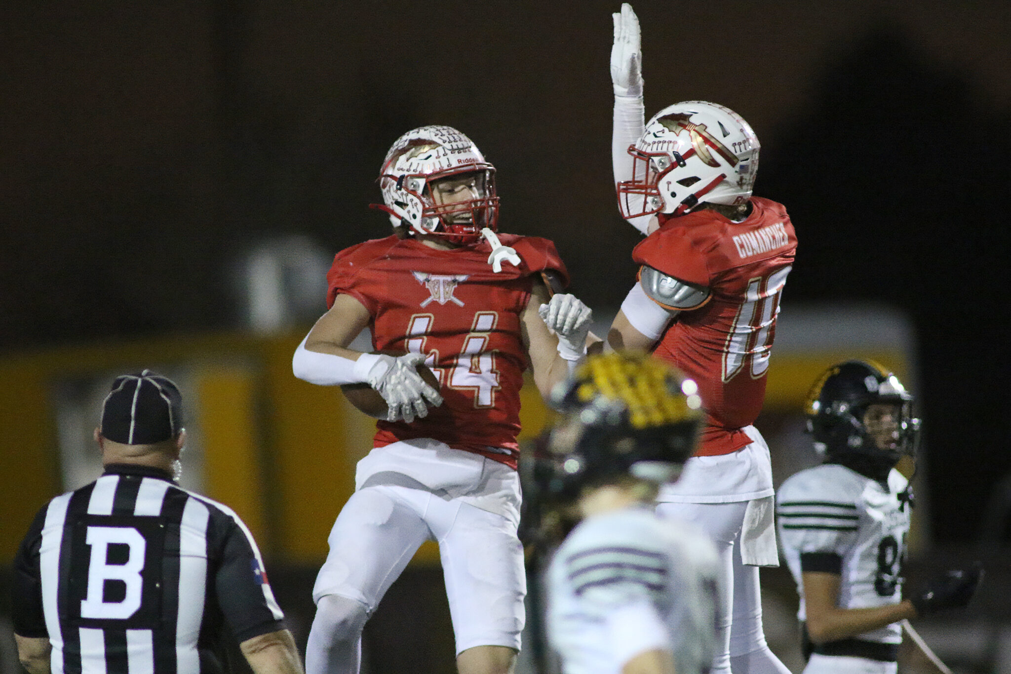 Cisco-West Texas006 - Zach Bryant and Collin Bryant TD Celebration | Press Pass Sports