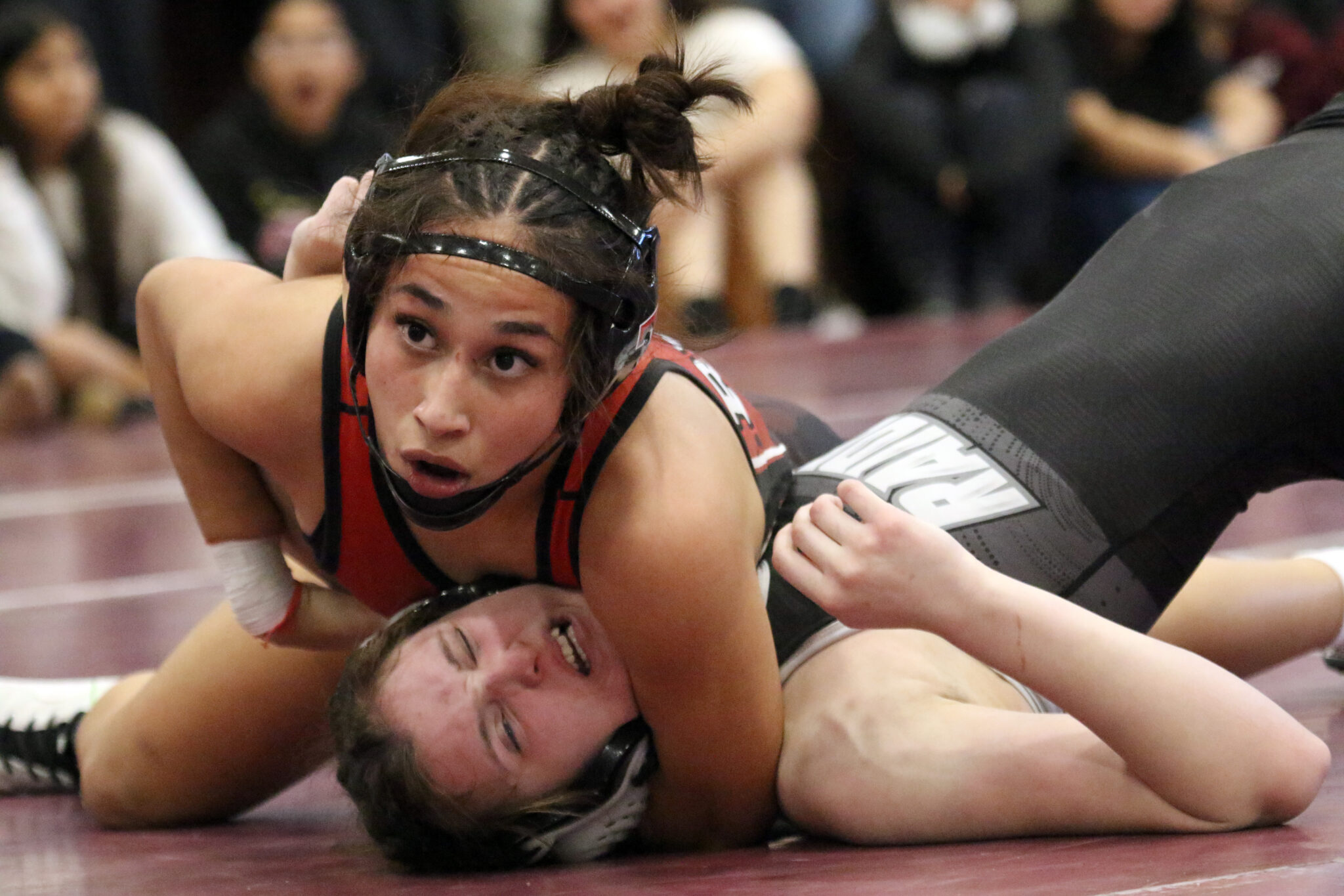 Hereford Rumble - Tascosa Samantha pins Randall Addison Hardle - Girls 125 lbs championship | Press Pass Sports