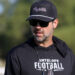 Abernathy - HC Keith Bloskas 1 | Press Pass Sports Man in black cap and sunglasses outdoors, wearing a black shirt that reads 'ANTELOPE FOOTBALL' on the front.